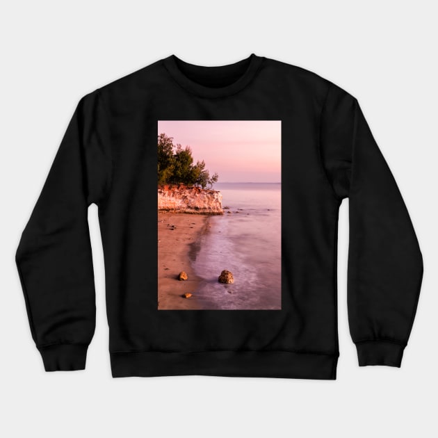 Pink East Point Evening Crewneck Sweatshirt by krepsher